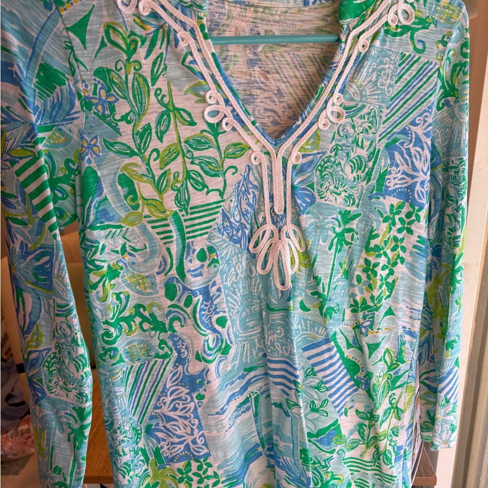 Colorful Patterned Long Sleeve Top
